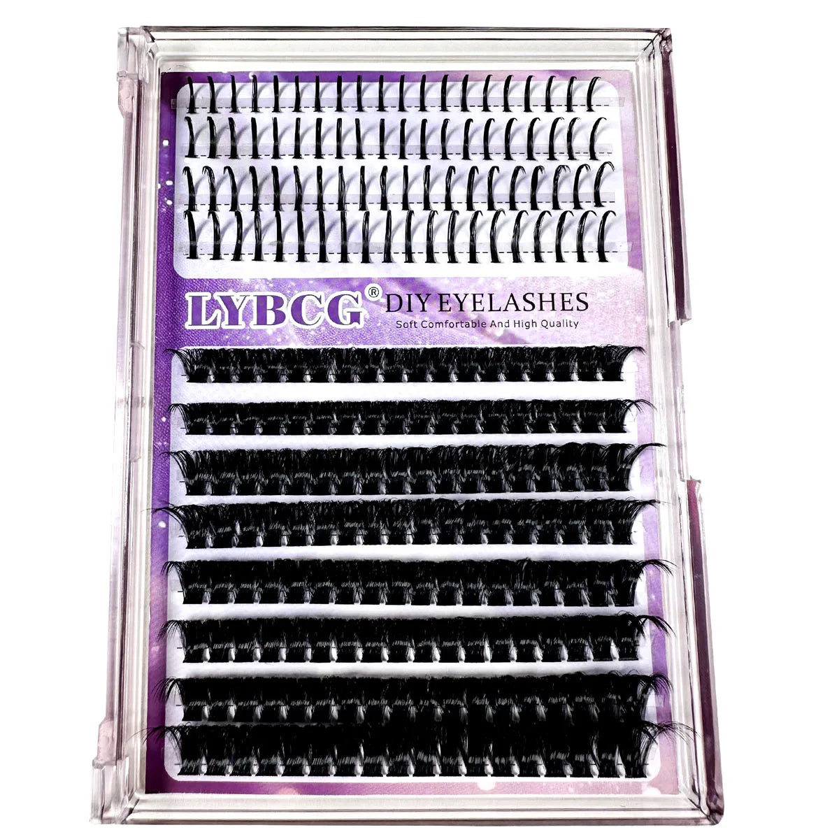 Opulash | 3D Natural Lash Clusters | DIY Spiky Volume Extensions 10–12 Rows