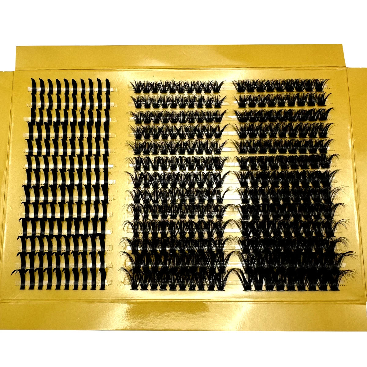 Opulash | 3D Volume Lash Clusters | Tapered Individual Lashes C & D Curl DIY Extensions