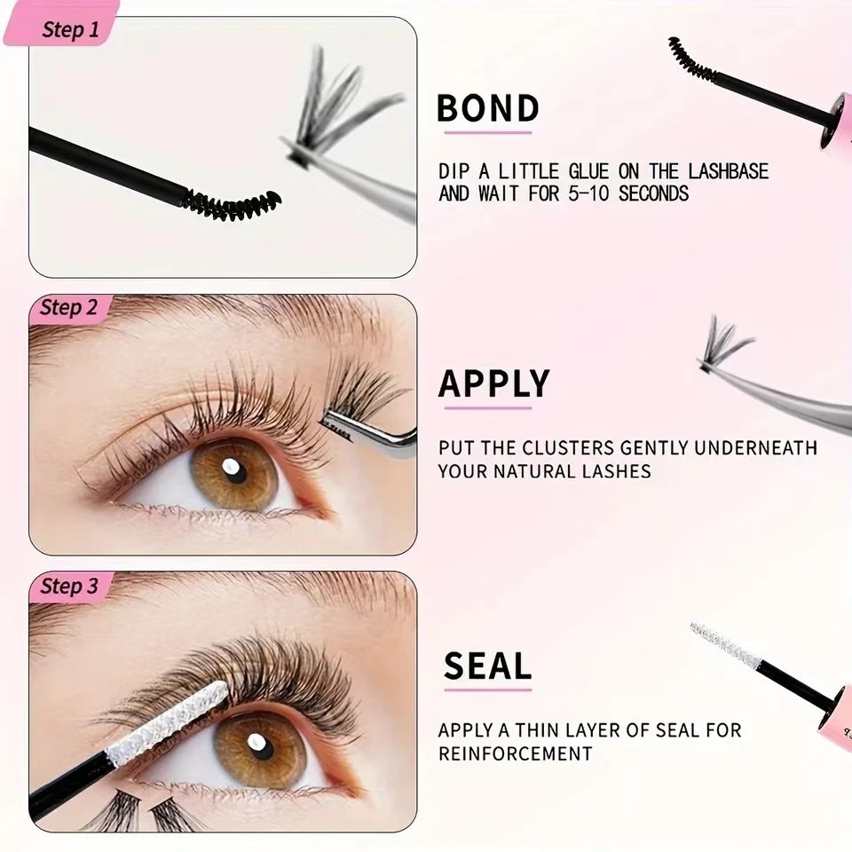 Opulash |Lash Bond & Seal Kit | Super Strong Hold Glue, Remover & Tweezers