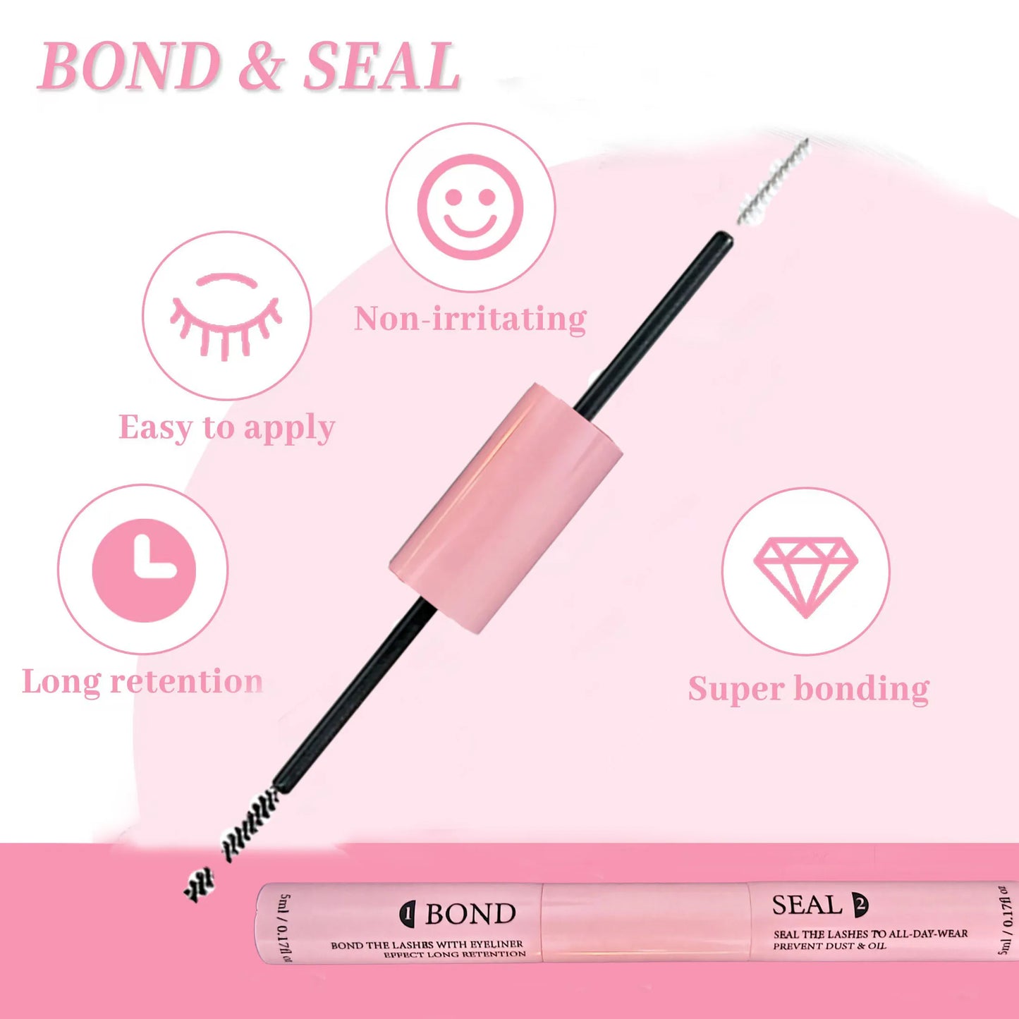 Opulash |Lash Bond & Seal Kit | Super Strong Hold Glue, Remover & Tweezers