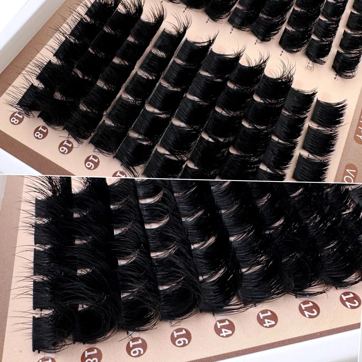 Opulash | Spiky Cluster Lashes | Fluffy Volume Manga D+ Curl Individual Lash Extensions