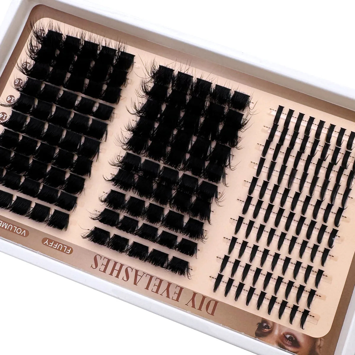 Opulash | Spiky Cluster Lashes | Fluffy Volume Manga D+ Curl Individual Lash Extensions